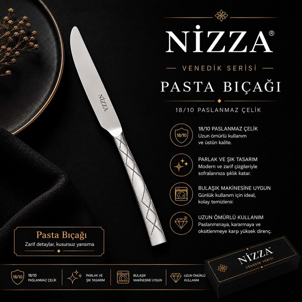 Nizza Venedik Pasta Bıçak