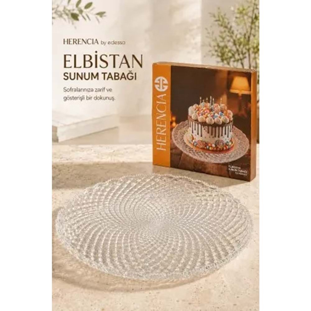 Herencıa Elbistan Lüks Pasta Sunum Tabağı