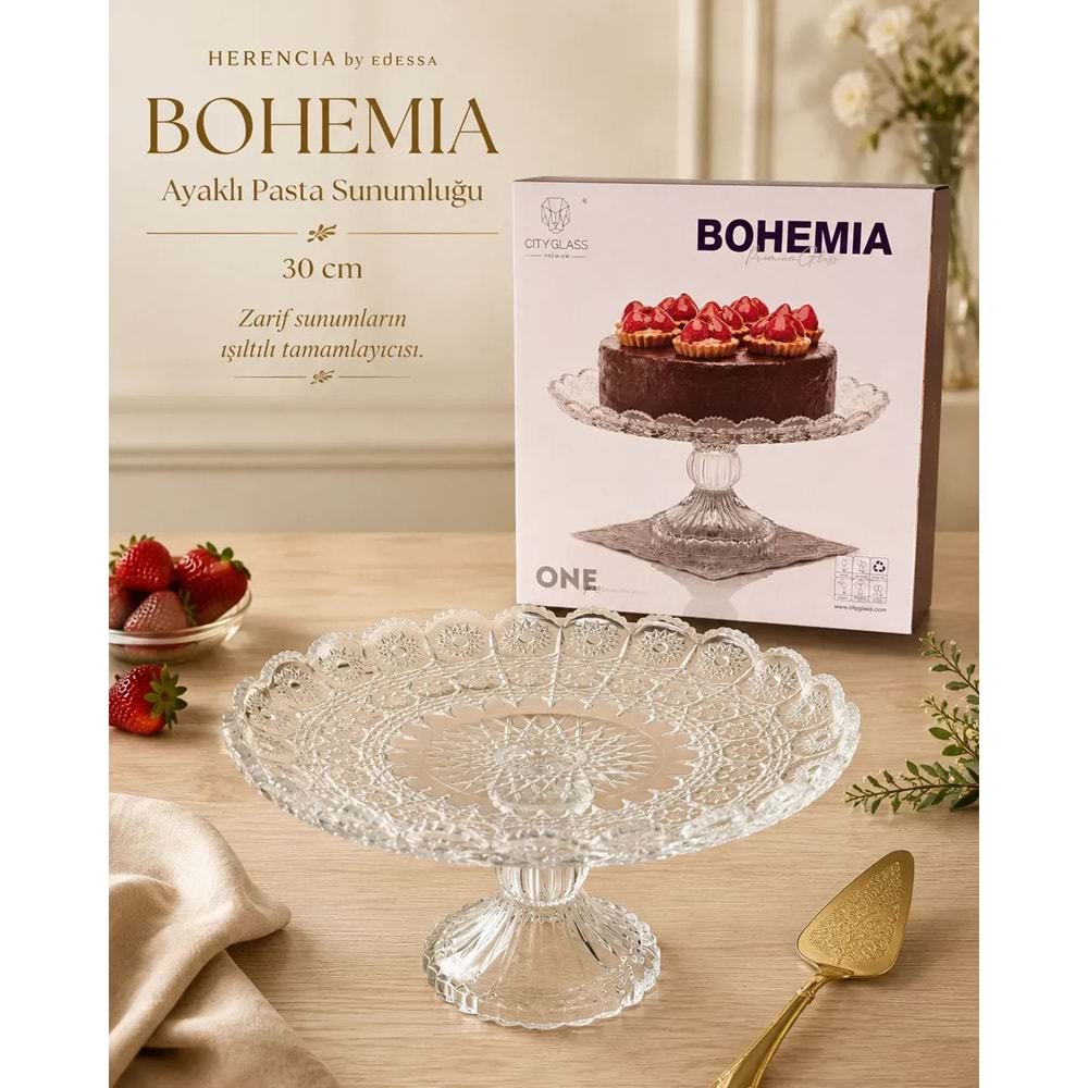 Herencıa Bohemia Ayaklı Pasta Sunum