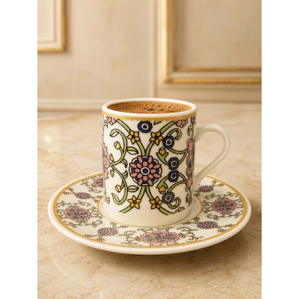 Pasha Porselen Fincan Takımı - Ph 1069