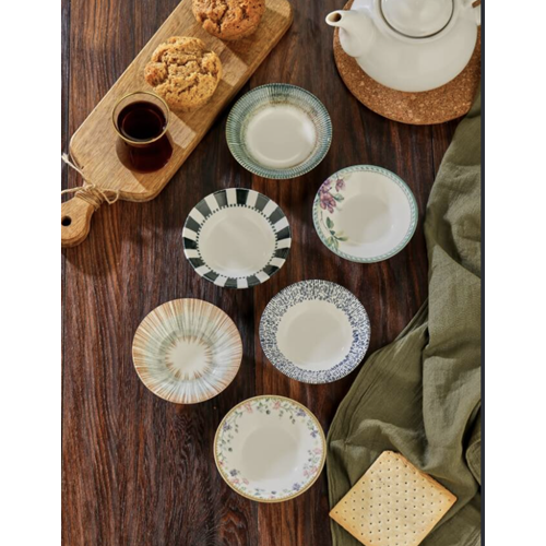 Cooker Porselen Çay Tabağı 6 Lı