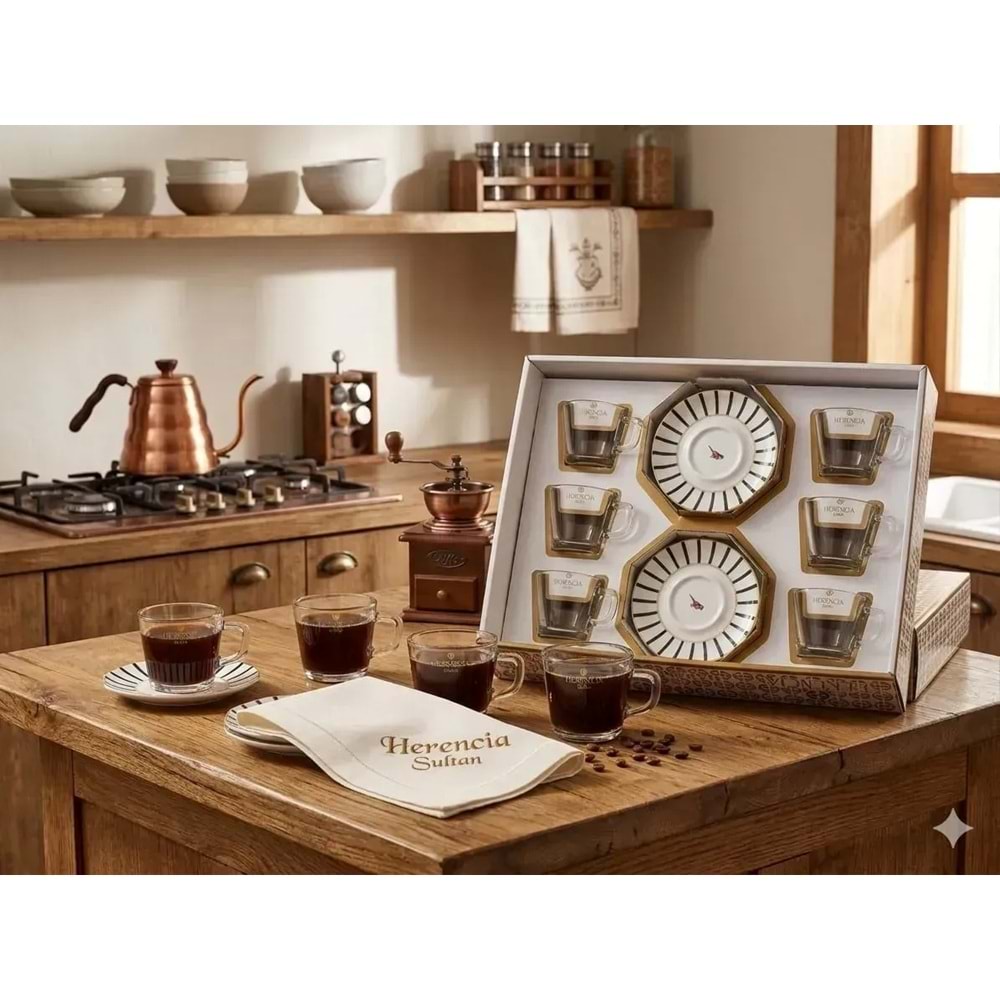 Herencıa Sultan Sade Kahve Fincan Seti
