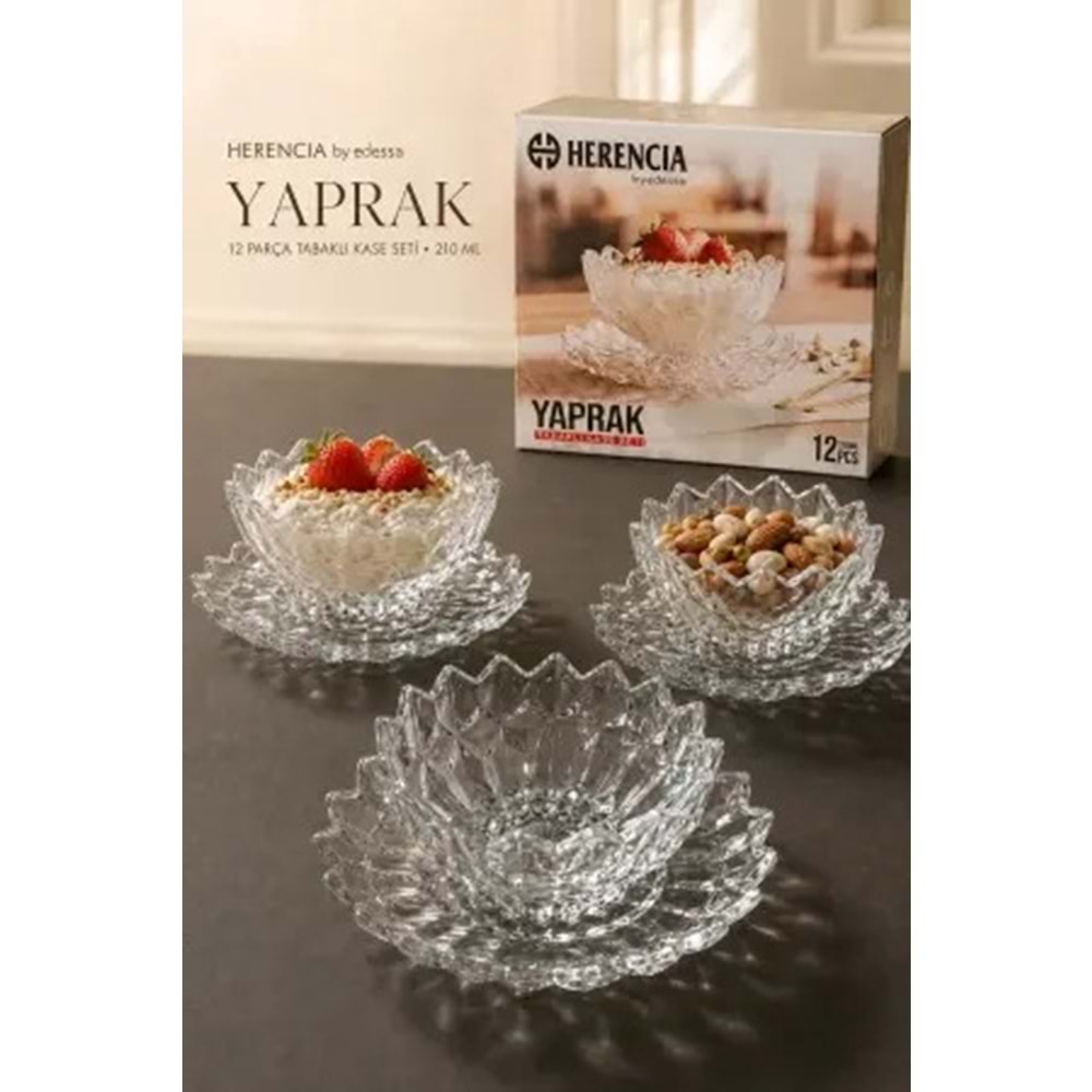 Herencıa Yaprak Kase - Cerez Seti